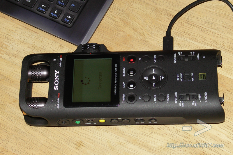Sony PCM-D10 connects to VAIO Duo 11