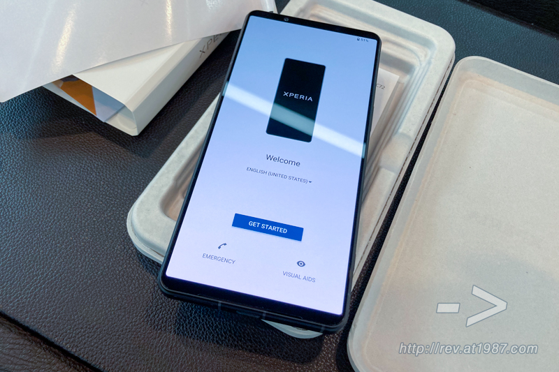 Sony XPERIA 1 VI XQ-EC72 – Welcome Screen